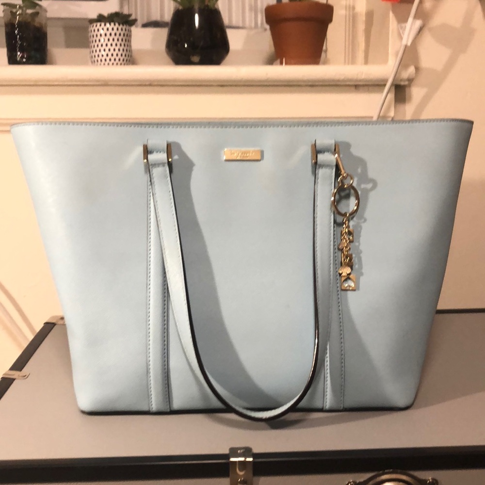 Kate Spade Newbury Lane Blue Hydrangea USED